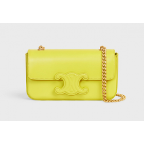 Celine KETTENTASCHE TRIOMPHE AUS GLÄNZENDEM KALBSLEDER 199243 ANIS