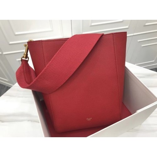 Celine Cabas Phantom Taschen Original Kalbsleder 3370 Rot