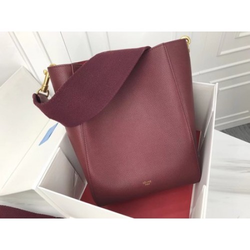 Celine Cabas Phantom Taschen Original Kalbsleder 3370 Wein