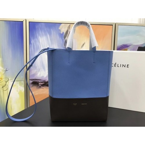 Celine Cabas Phantom Taschen Original Leder C3365 Blau&Schwarz