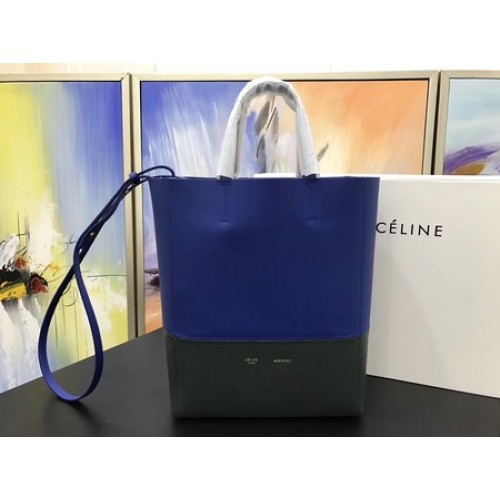 Celine Cabas Phantom Taschen Original Leder C3365 Blau&Grün