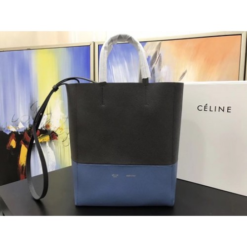 Celine Cabas Phantom Taschen Original Leder C3365 Grau&Blau