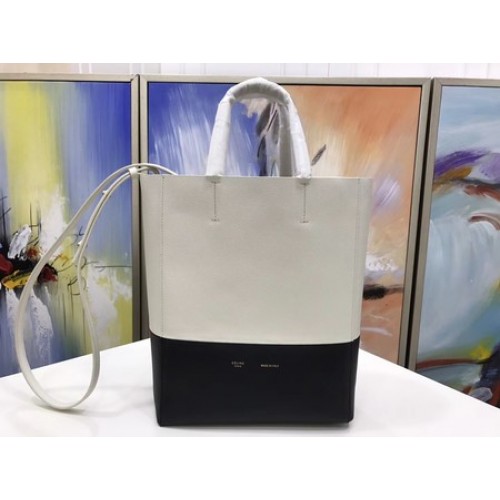 Celine Cabas Phantom Taschen Original Leder C3365 OffWhite&Black