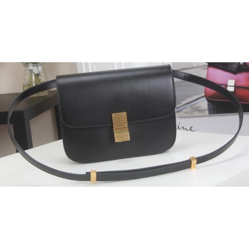Celine Classic Box Flap Bag Kalbsleder C3369 Schwarz