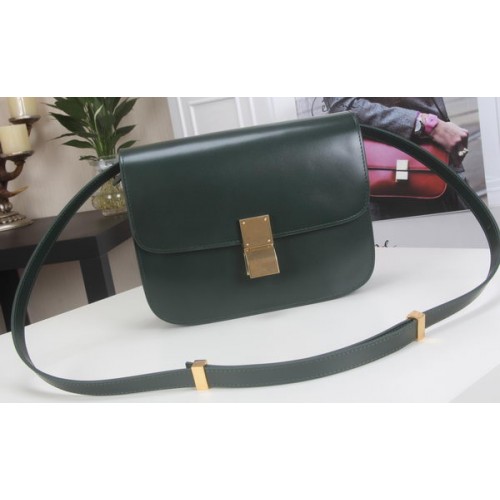 Celine Classic Box Flap Bag Kalbsleder C3369 Grün