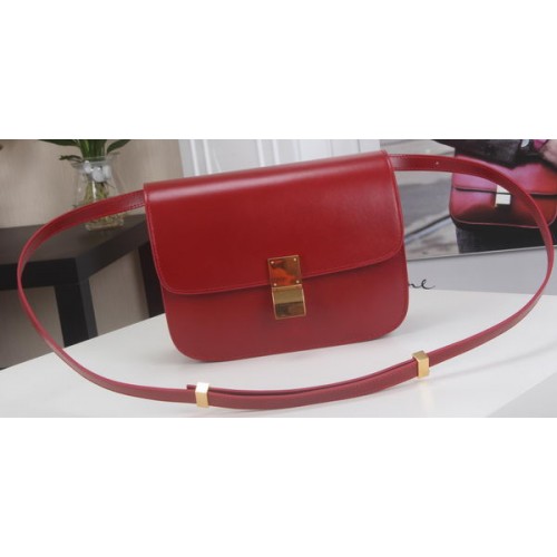 Celine Classic Box Flap Bag Kalbsleder C3369 Rot