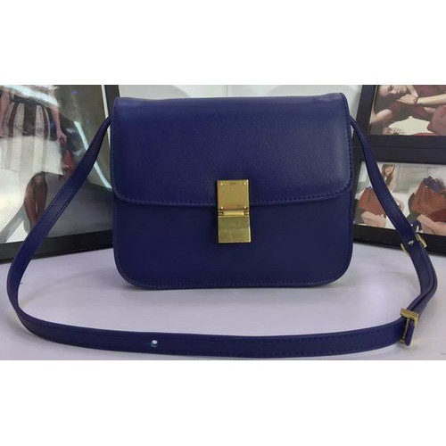 Celine Classic Box Flap Bag Kalbsleder C88008 Royal