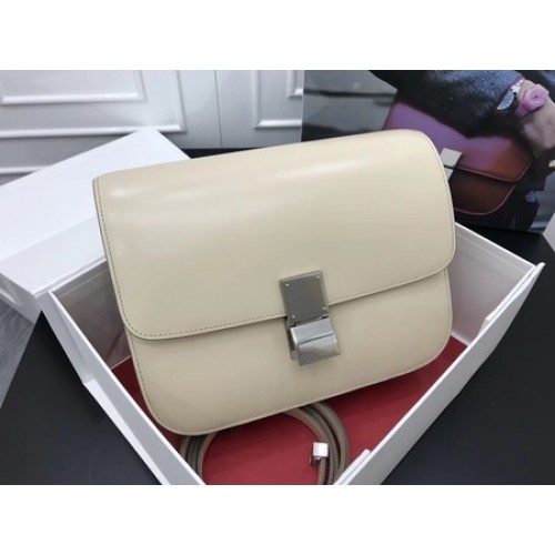 Celine Classic Box Flap Bag Original Kalbsleder 3378 Apricot