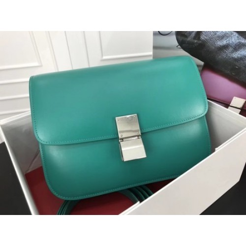 Celine Classic Box Flap Bag Original Kalbsleder 3378 Blau