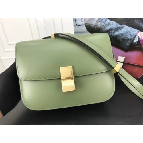 Celine Classic Box Flap Bag Original Kalbsleder 3378 Grün