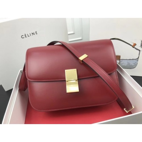 Celine Classic Box Flap Bag Original Kalbsleder 3378 Rot