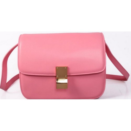 Celine Classic Box Small Flap Bag Glattleder C88007C Pink