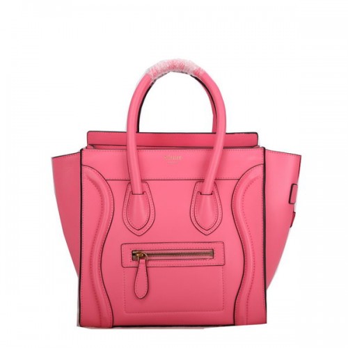 Celine Luggage Micro Handtaschen Glattleder C107 Pink