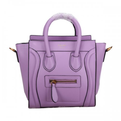 Celine Luggage Nano Bag Glattleder C106 Lavendel