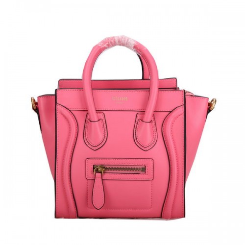 Celine Luggage Nano Bag Glattleder C106 Pink