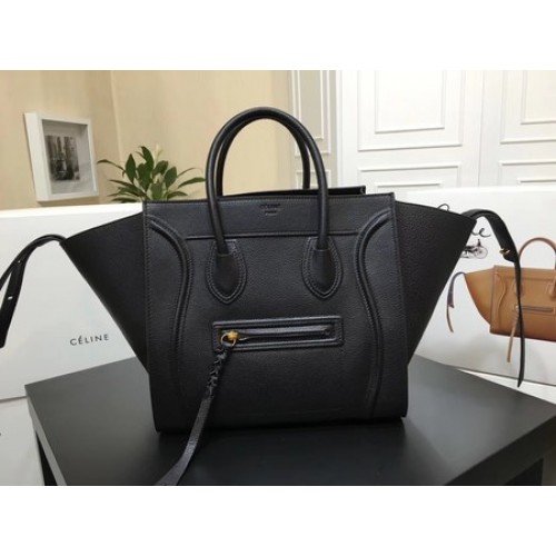 Celine Gepäck Phantom Tragetasche Kalbsleder CT3372 Schwarz