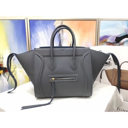 Celine Gepäck Phantom Tragetasche Kalbsleder CT3372 Deep Grey