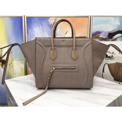 Celine Gepäck Phantom Tragetasche Krokoleder CT3372 Apricot