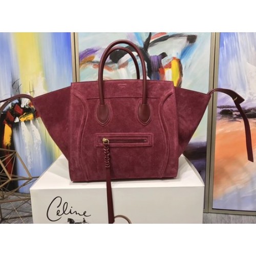 Celine Gepäck Phantom Tragetasche Wildleder CT3372 Rot