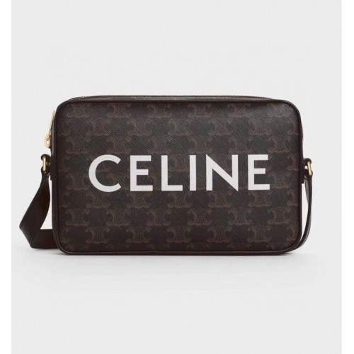 Celine MINI FOLCO TASCHE AUS TRIOMPHE CANVAS CL9450 schwarz