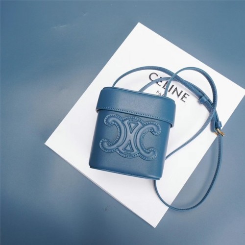 Celine MINI TEEN CLASSIC BAG IN BOX KALBSLEDER 199263 blau