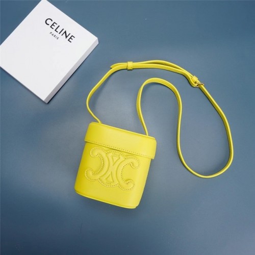 Celine MINI TEEN CLASSIC BAG IN BOX CALFSKIN 199263 gelb