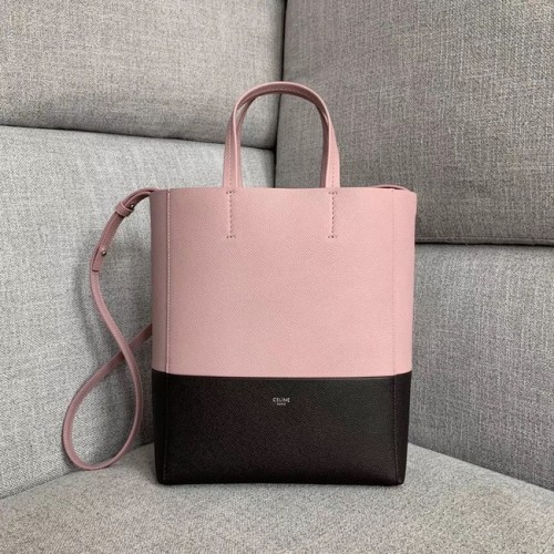 Celine Original CABAS Ledertasche 189813 Pink&Schwarz