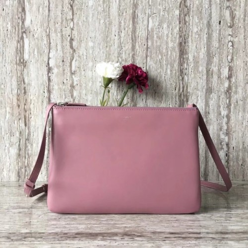 Celine Original Leder Umhängetasche 55421 rosa