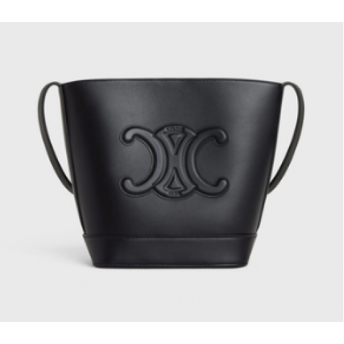 Celine KLEINER BUCKET CUIR TRIOMPHE AUS GLATTEM KALBSLEDER 198243 schwarz