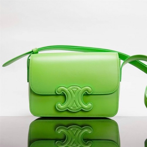 Celine TEEN CLASSIC BAG IN BOX CALFSKIN 199223 grün