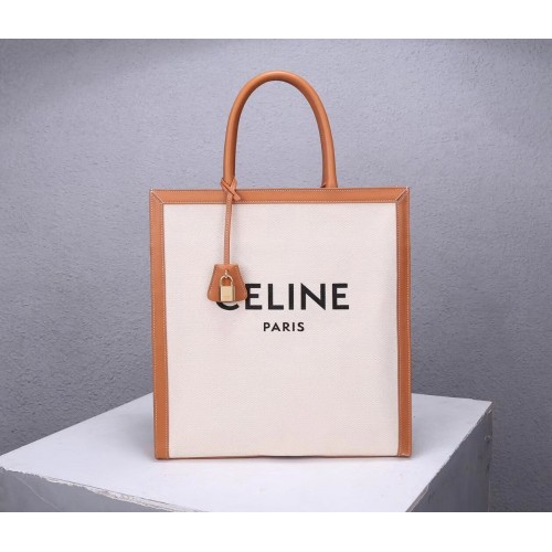 Celine TEEN TRIOMPHE TASCHE AUS TRIOMPHE CANVAS UND KALBSLEDER CL90402 weiß