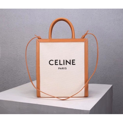 Celine TEEN TRIOMPHE TASCHE AUS TRIOMPHE CANVAS UND KALBSLEDER CL91041 weiß