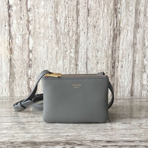 Celine TRIO TASCHE AUS GLATTEM LAMMLEDER MINI 1920 grau