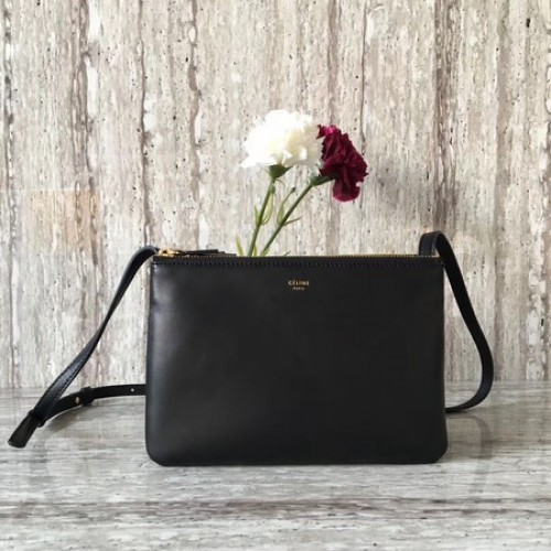 Celine Mini Trio Umhängetasche C55420 Schwarz