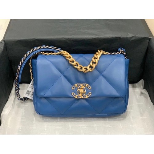 Chanel 19 Überschlagtasche AS1160 blau