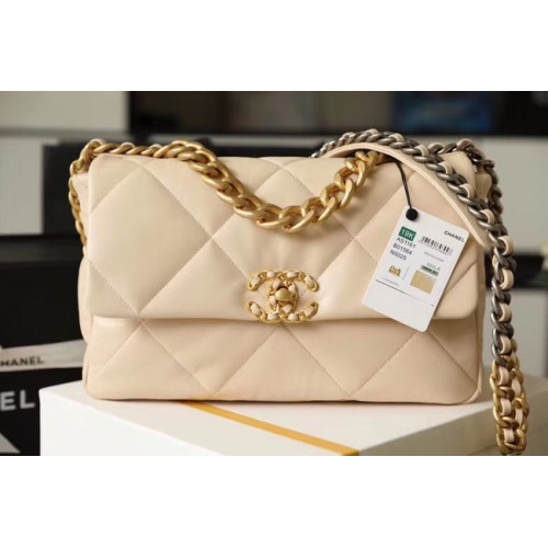 Chanel 19 Überschlagtasche AS1161 Beige