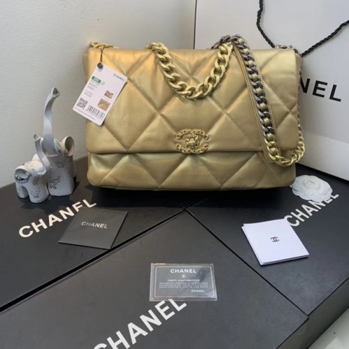 Chanel 19 Überschlagtasche AS1161 Gold