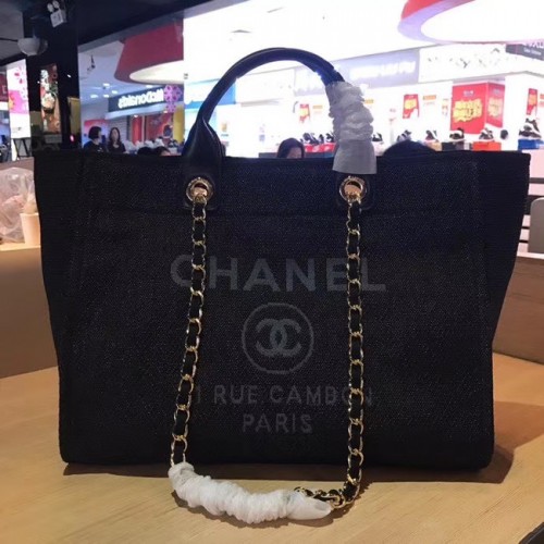 Chanel 19SS Einkaufstasche A66941 schwarz