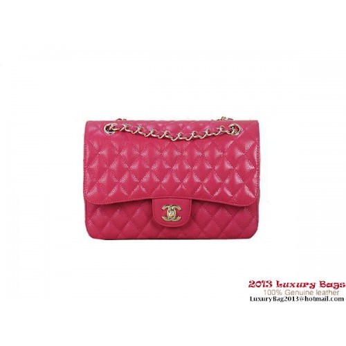 Chanel 2.55 Classic Flap Bag Rose Original Cannage Muster Gold