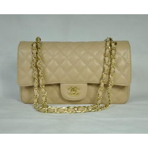 Chanel 2.55 Quilted Flap Bag 1112 Aprikose mit goldener Hardware