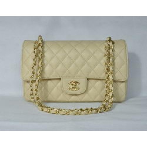 Chanel 2.55 Quilted Flap Bag 1112 Beige mit goldener Hardware