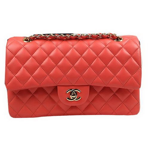 Chanel 2.55 Series Taschen Orange Original Leder CFA1112 Gold