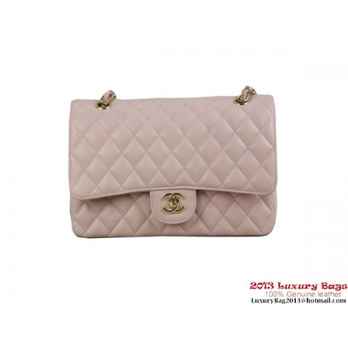 Chanel 2.55 Series Classic Flap Bag Original Cannage Patterns Leder Pink