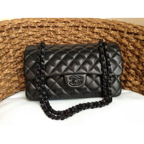 Chanel 2.55 Series Flap Bag Original Lammleder A1112 Schwarz