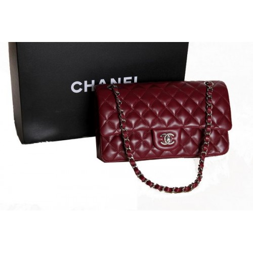 Chanel 2.55 Series Original Leather Classic Flap Bag A01112 Burgund