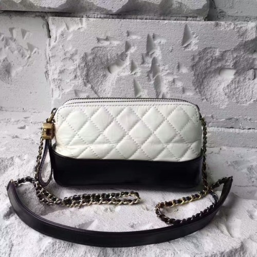 Chanel 2017 Gabrielle Original Leder Umhängetasche 17817 Weiß