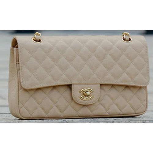 Chanel 2.55 Series Flap Bag Apricot Cannage Muster A1112 Gold