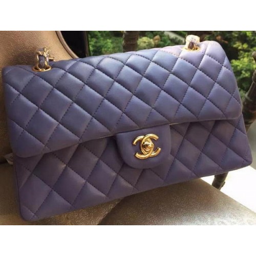 Chanel 2.55 Series Flap Bag Lavendel Original Leder A01112 Gold