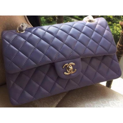 Chanel 2.55 Series Flap Bag Lavendel Original Leder A01112 Silber