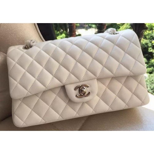 Chanel 2.55 Series Flap Bag Original Lammleder A1112 Weiß